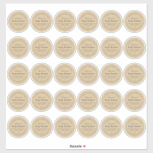 Handgemaakte Body Butter Kraft Paper 2 inch Sticke Sticker