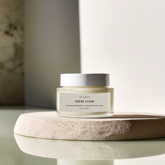 Handgemaakte Body Scrub Skinny Jar Label