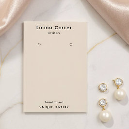 Handgemaakte Boho Chic  Oorbel Houder Visitekaartje