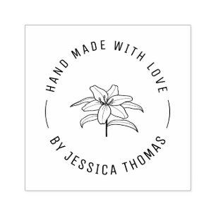 Handgemaakte botanische rubberstempel