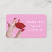 Handgemaakte broche visitekaartje (Voorkant)