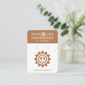 Handgemaakte Business QR Code Sieraden Display Kaa Contactkaartje (Staand voorkant)