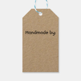 Handgemaakte cadeautags, kraft tags cadeaulabel