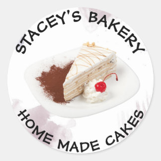 Handgemaakte Cakes Label Bakery Sticker