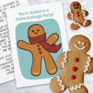 Handgemaakte Cookie Exchange Party Holiday bewerkb Kaart