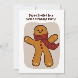 Handgemaakte Cookie Exchange Party Holiday bewerkb Kaart