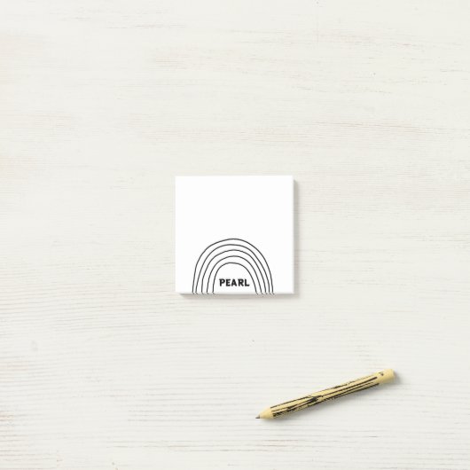 Handgemaakte Curve-lijnen aangepast aan het aangep Post-it® Notes (Op bureau)