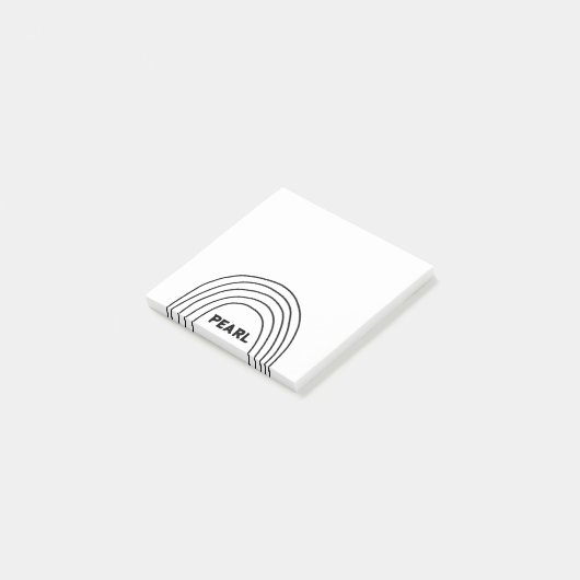 Handgemaakte Curve-lijnen aangepast aan het aangep Post-it® Notes (Schuin)