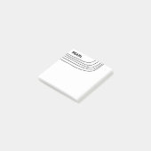 Handgemaakte Curve-lijnen aangepast aan het aangep Post-it® Notes (Schuin)