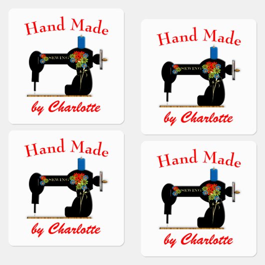 Handgemaakte Dressmakers Gepersonaliseerde Labels (Groep)