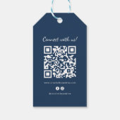 Handgemaakte garen haak gebreid met liefde dank u cadeaulabel (Achterkant)