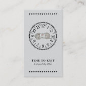 handgemaakte gebreide artikelen visitekaartje (Voorkant)