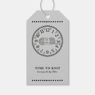 Handgemaakte gebreide goederen Prijs Labels Cadeaulabel