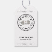 Handgemaakte gebreide goederenprijs cadeaulabel (Voorkant)