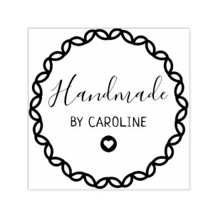 Handgemaakte geometrische krans  zelfinktende stempel