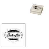 Handgemaakte gepersonaliseerde label rubberen stem 	rubberstempel (Gestempeld)