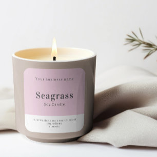 Handgemaakte gepersonaliseerde productinformatie vierkante sticker