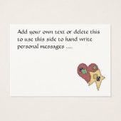 "Handgemaakte" Gift Enclosure Kaart / Label van SR (Achterkant)