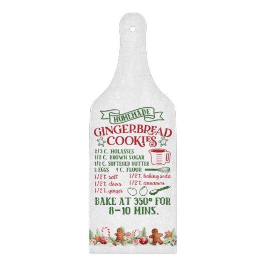 Handgemaakte Gingerbread Cookies Snijplank (Voorkant)