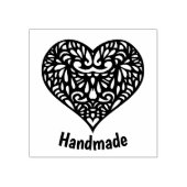 Handgemaakte hartstempel rubberstempel (Afrduk)