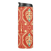 Handgemaakte Ikat: etnische Boho stof Thermosbeker (Geroteerd rechts)