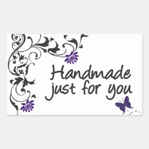 Handgemaakte Just for You Butterfly Sticker
