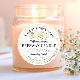 Handgemaakte Kaars Product Kruiken Small Business Ronde Sticker