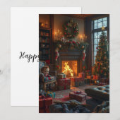 handgemaakte kerstkaarten kaart (Voorkant / Achterkant)