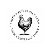 handgemaakte kippeneieren - gepersonaliseerde rub rubberstempel (Afrduk)