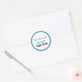 Handgemaakte kokossuiker scrub ronde sticker (Envelop)