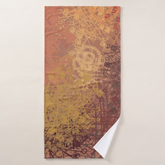 Handgemaakte kunst. Kleurrijke textuur. Moderne il Badhanddoek