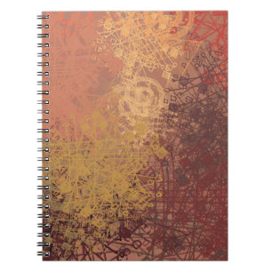 Handgemaakte kunst. Kleurrijke textuur. Moderne il Notitieboek