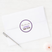 Handgemaakte Lavendel Suiker Scrub Ronde Sticker (Envelop)
