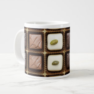 Handgemaakte luxe chocolade in een doos extra grote mok