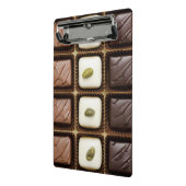 Handgemaakte luxe chocolade in een doos mini klembord (Angled2)