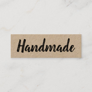 Handgemaakte, minimalistische moderne, eenvoudige mini visitekaartje