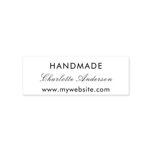 Handgemaakte naamwebsite met eigen stempel (Design)