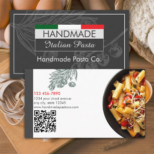 Handgemaakte Pasta Winkel Visitekaartje