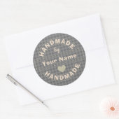 Handgemaakte Ronde Sticker (Envelop)