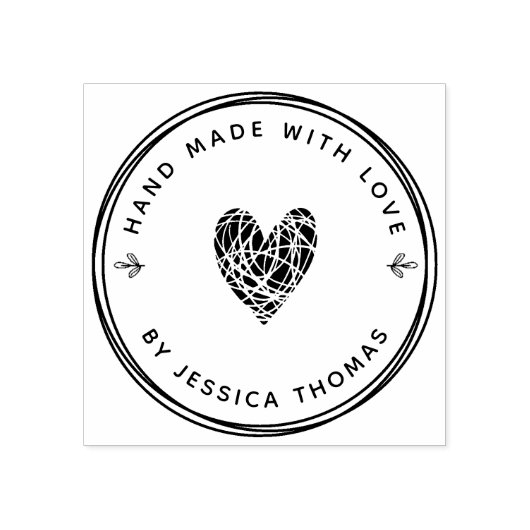 Handgemaakte rubber stempel (Afrduk)