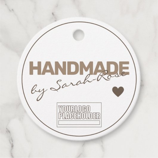 Handgemaakte Rustieke Natuurlijke Papier Eenvoudig Bedankjes Labels (Voorkant)