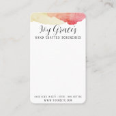 Handgemaakte scrunchiekaart visitekaartje (Voorkant)