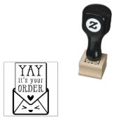HANDGEMAAKTE VERPAKKING schattige envelop hand get Rubberstempel (Gestempeld)