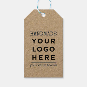 Handgemaakte website Je zakelijke Logo Aangepast p Cadeaulabel