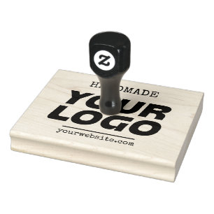 Handgemaakte website uw bedrijfslogo op maat rubberstempel
