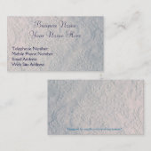 Handgemaakte Witte Kant-effect Visitekaartjes (Voorkant / Achterkant)