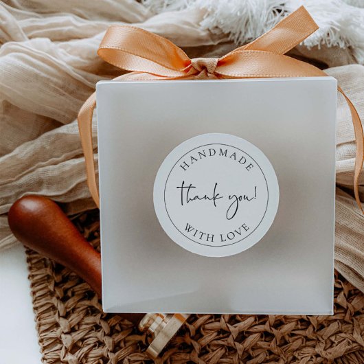 Handgemaakte zakelijke dank dat je het label Stick