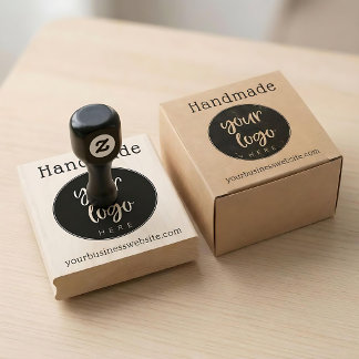 Handgemaakte Zakelijke Logo Website Aangepast Rubberstempel