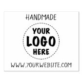 Handgemaakte zakelijke website Uw Logo Rubberstempel (Afrduk)
