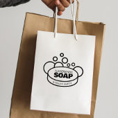 Handgemaakte zeep, Custom Business Large Rubberstempel